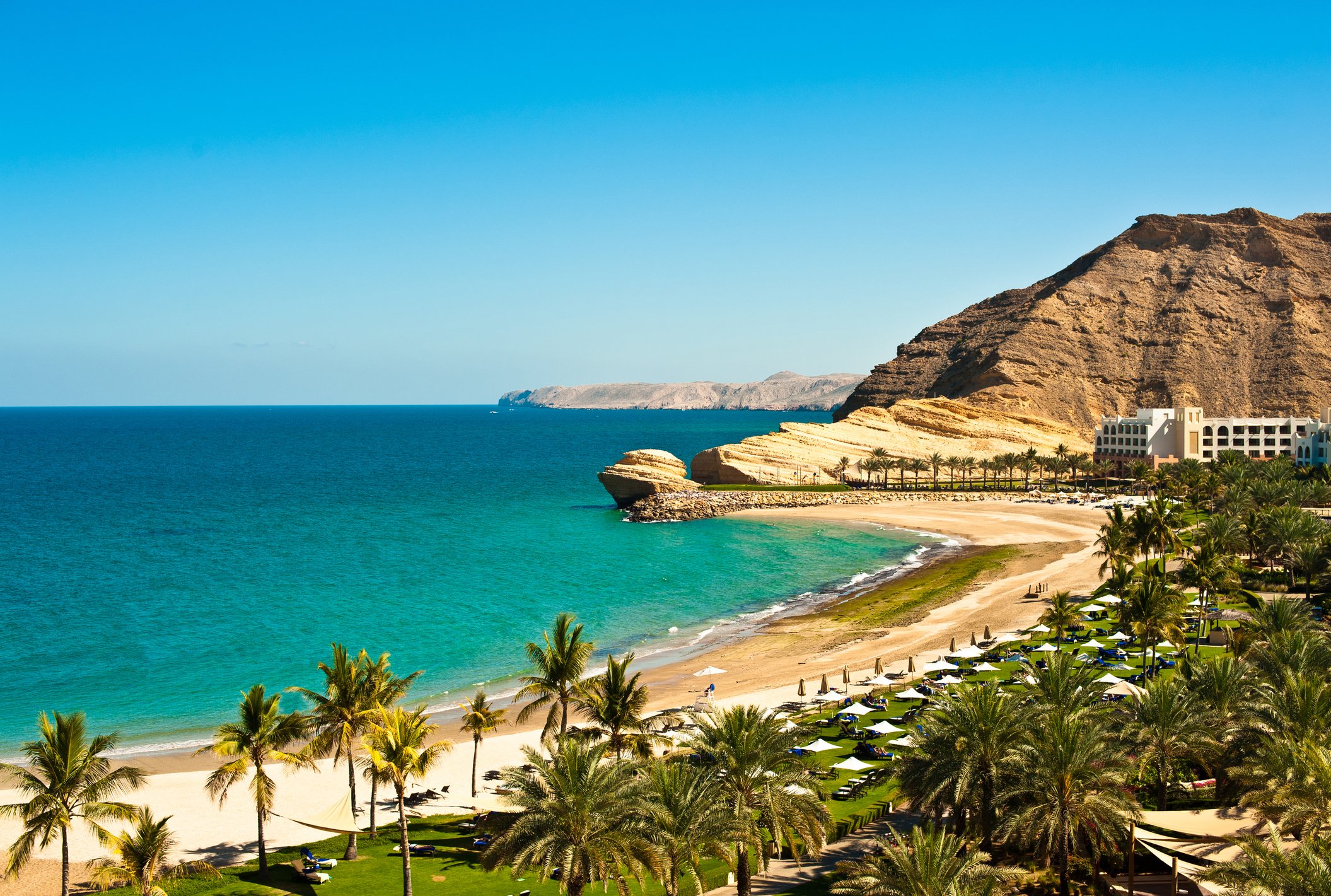 Oman Sandstrand im Winter 