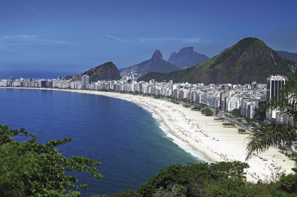 Ein Strandabschnitt von Rio de Janeiro