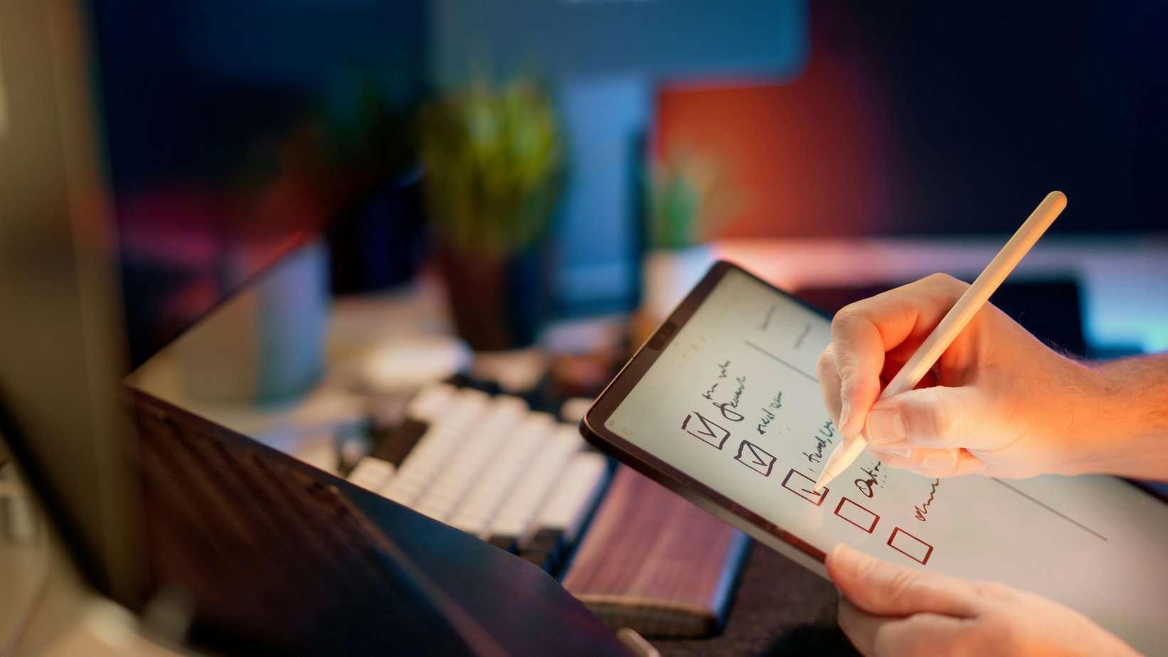Visum online beantragen Eine Checkliste wird abgehakt