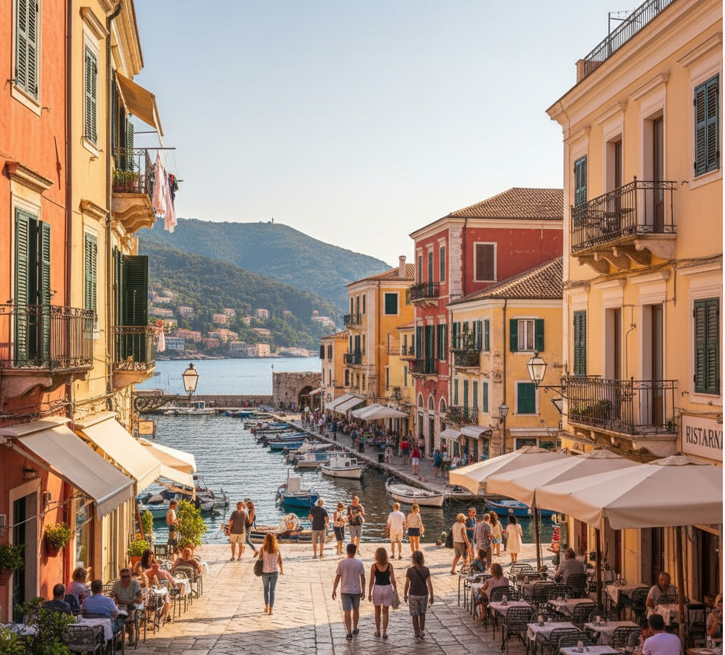 Korfu Stadt - Kerkira Kerkira - Korfu Stadt mit dem italienischem Flair