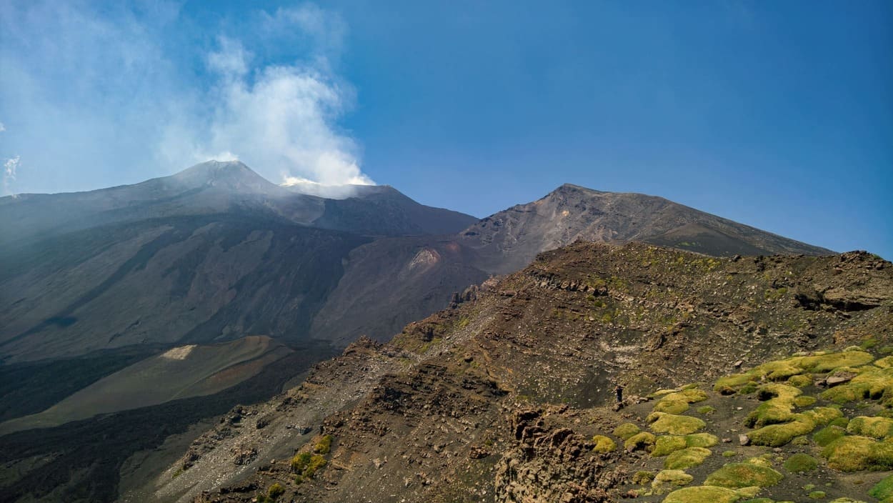 Vulkanische Berge am italienische Ätna